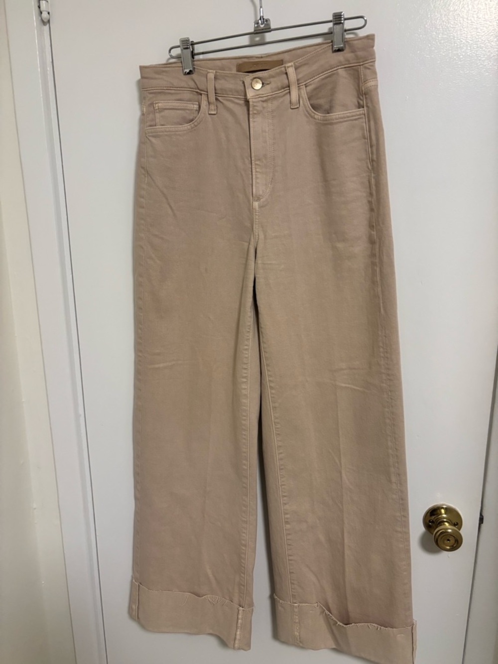 Joe’s Jeans High-Rise Wide Leg Women's Jeans in Beige